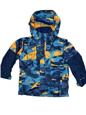 Columbia Boys Whirlibird II Interchange Jacket XXS 4/5 Hooded Winter Ski Snow